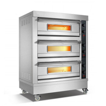 Kitchen Equipment Commercial Pizza Baking Equipment Stainless Steel 3 Layer Stone Electric  Oven